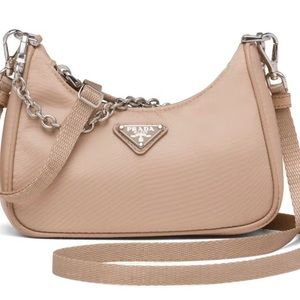 Nude Prada Mini Re Edition 2000 bag!